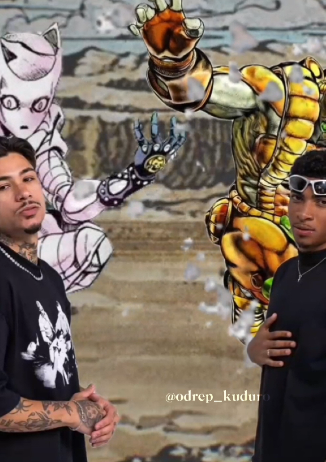 a treta deles indo parar no mundo de Jojo 🤯 tudo é Jojo reference #zago #ygorbueno #edit #jojo 