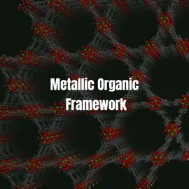 Metallic Organic Framework (MOFs) are made with both metal clusters and organic molecules, where it forms a highly porous 3d network. MOFs has huge application especially in carbon capturing, and storing gases such as hydrogen and methane. #metal #organic #chemistry #nobelprize #3d 