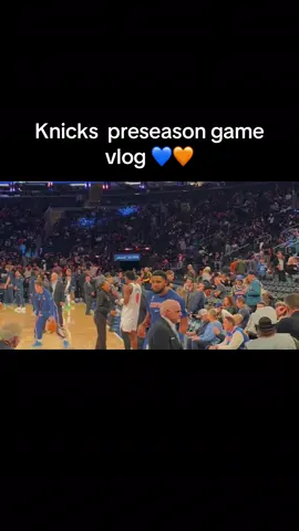 Felt good to be back in the garden 💙🧡 #nyc #knicks #nbapreseason #knicksgame #CapCut  