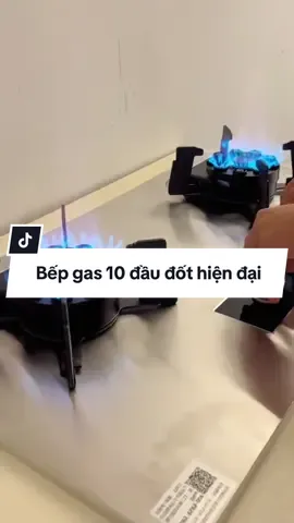 Bếp Gas Lật 10 Đầu Đốt Thông Minh, Tích Hợp Hẹn Giờ, Cảm Biến Tự Ngắt Gas, Khóa An Toàn. Giúp Tiết Kiệm Gas:.:.:!!!!! #nhabep #phongbep #bepgas #nhabepthongminh #bepgasthongminh 