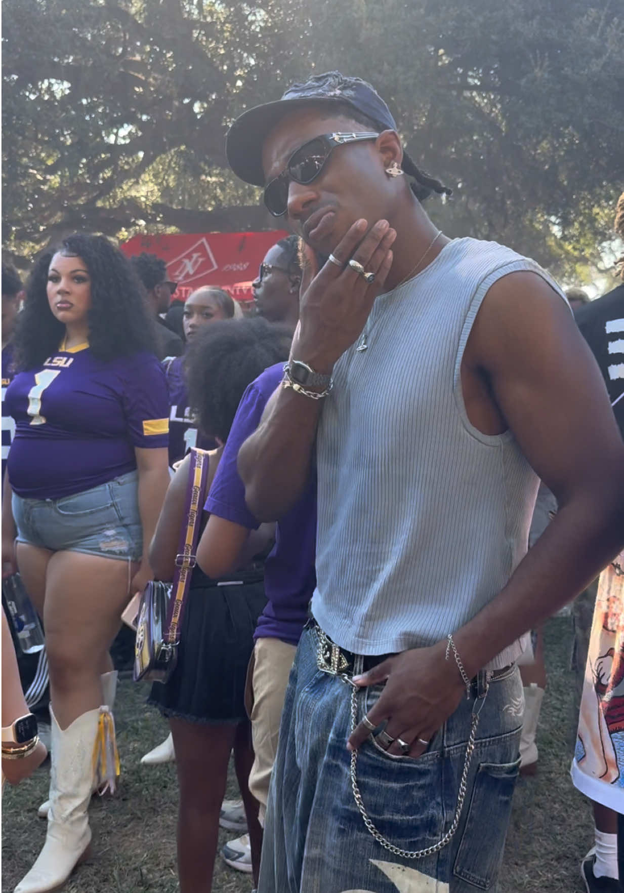 homecoming ‘25 #fypシ #modeling #lsu #tailgate #fit 