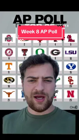 How did the AP poll do this week?  #cfbudge #cfb #ap #top25 #greenscreen 
