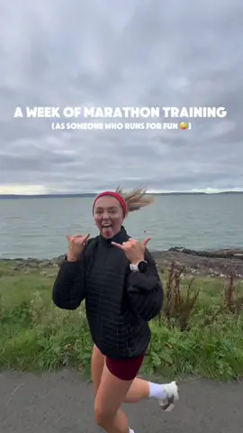 What a week of training looks like for me : training for my 4th ever marathon (2 weeks out) as a girl who genuinely runs for FUN 🕺🕺
