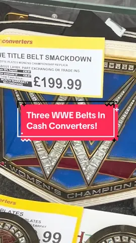 Bought 3 WWE belts from Cash Converters #WWE #wwebelts #cashconverters #hulkhogan #romanreigns 