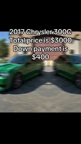 2017 Chrysler 300C clean title  Total price is negotiable $3000 Miles on it is 87k Down payment is $400 Automatic transmission  Everything works perfectly fine  AC-heater bluetooth  Monthly payments $200