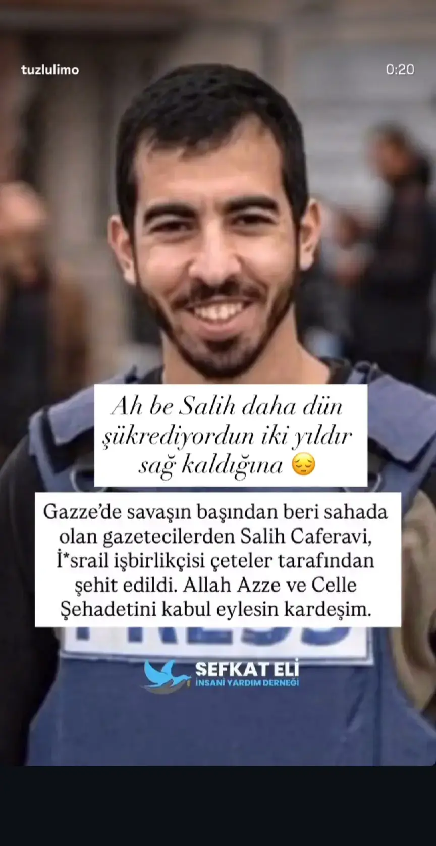 içimiz yine yandı şehit salih 😞#freepalestine🇵🇸❤️ #gazze #filistin #saleh #şehit 