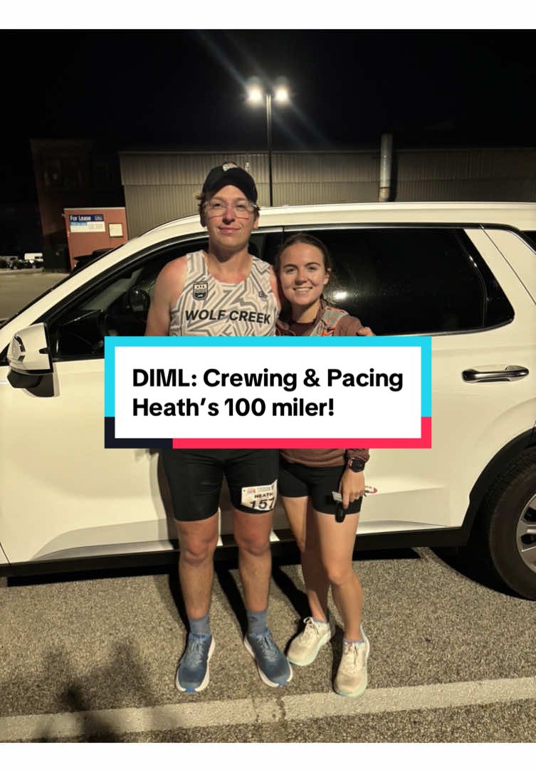 DIML crewing/pacing Heath’s 100 yesterday!!!! He had a great day and I love getting to crew him and encourage him! #runtok #ultramarathon #race #diml #Running 
