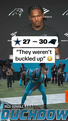 Rico Dowdle didn’t hold back on the #Cowboys 😳 (📺 FOX) #panthers #nfl #football #espnsocial 