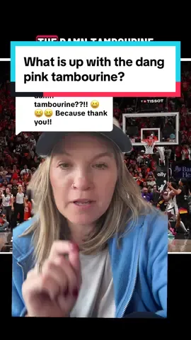 Replying to @☆ Anne Loves Dogs ☆ and that’s the story of the pink tambourine! #ajawilson #wnbafinals #lasvegasaces 