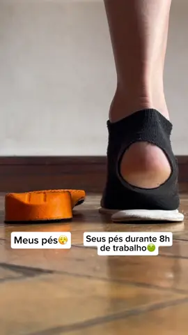 Palmilha nuvem ortopédica deixa meus pés confortáveis em qualquer tipo de calçado fechado #palmilhaortopedica #palmilha #pé 