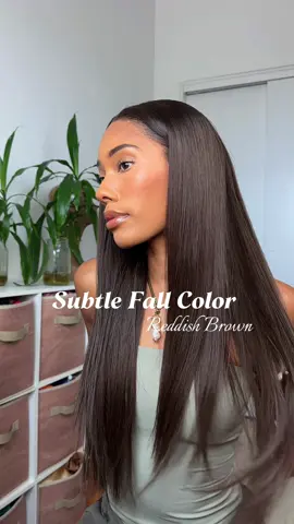 Reddish brown raw human hair wig from @WowAfrican.com #rawhair #fallhaircolor #wiginstall #reddishbrownhair #nobabyhair 