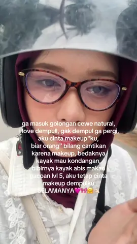 bedull bedulll bedulll☺️☝🏻aku cinta dempul blee #makeup #dempul 