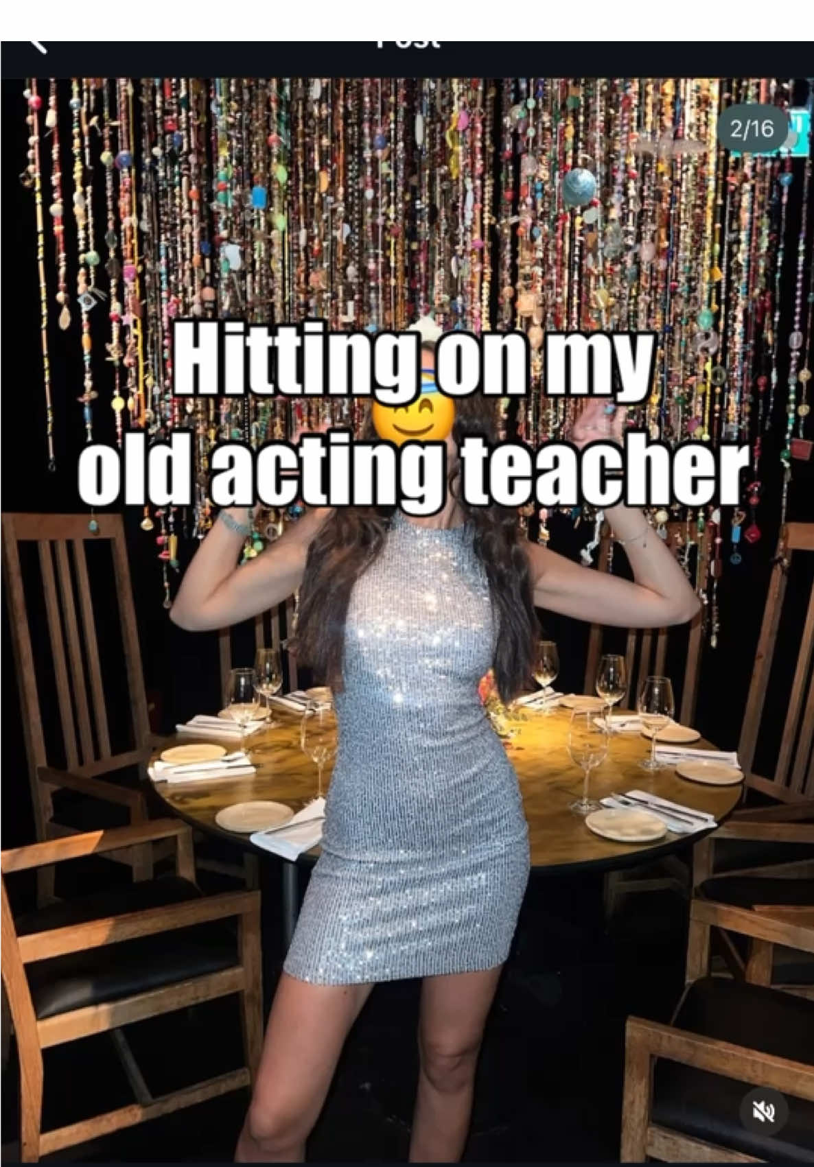 Hitting on my old acting teacher 😱😱😱