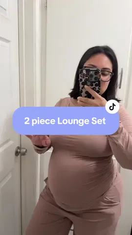 Love finding pieces I can wear during and after my pregnancy. This loungeset is so comfortable so cozy! #loungeset #maternityfashion #maternityfriendly #tiktokshopfinds #tiktokshopfalldealsforyou 