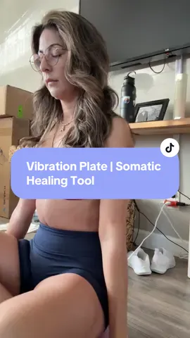 Vibration plate — my daily somatic healing tool for lymphatic flow, calm, and getting out of survival mode. #somatichealing #vibrationplate #nervoussystemregulation #lymphaticdrainage #tiktokshopcreatorpicks  