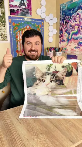 Kitting up de un lienzo Diamond painting personalizado realizado por chico diamante.  El kitting up lo hacemos antes de comenzar un lienzo, pero chico diamante lo hizo un poco después, en este video te cuenta el por qué 🫢 #diamondpainting #artediamante #pinturadiamante 