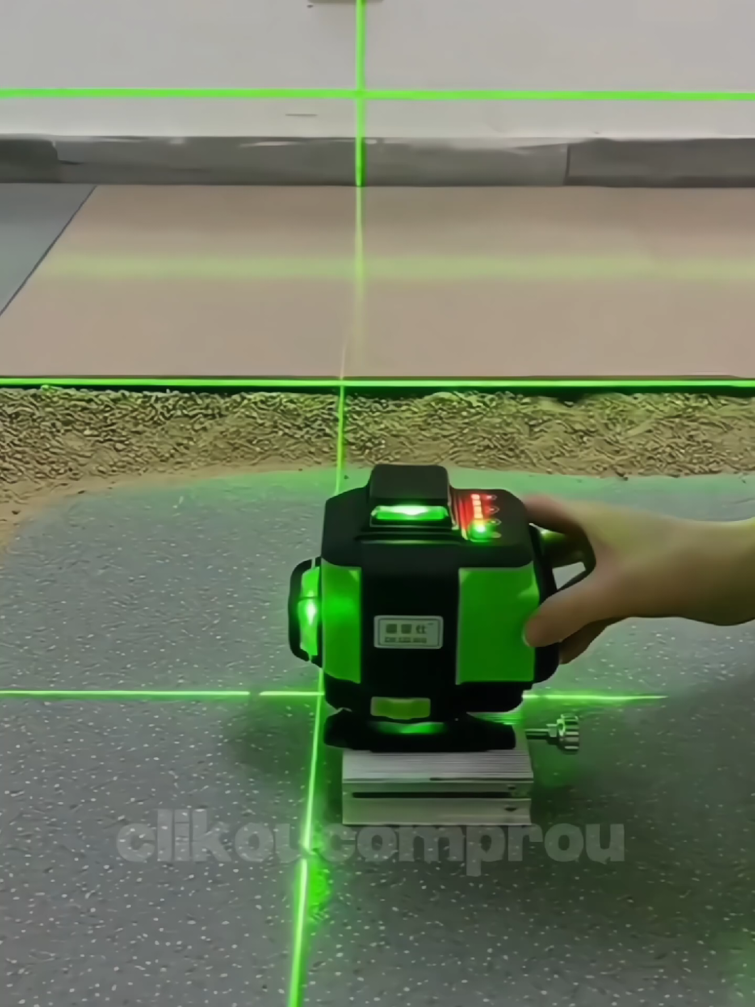 Nível Laser 8 Linhas 3d Verdes auto nivelador 