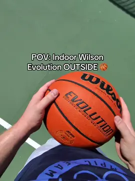 POV: Indoor Wilson Evolution OUTSIDE 🏀 #basketball #fyp #meta #pov #sports 
