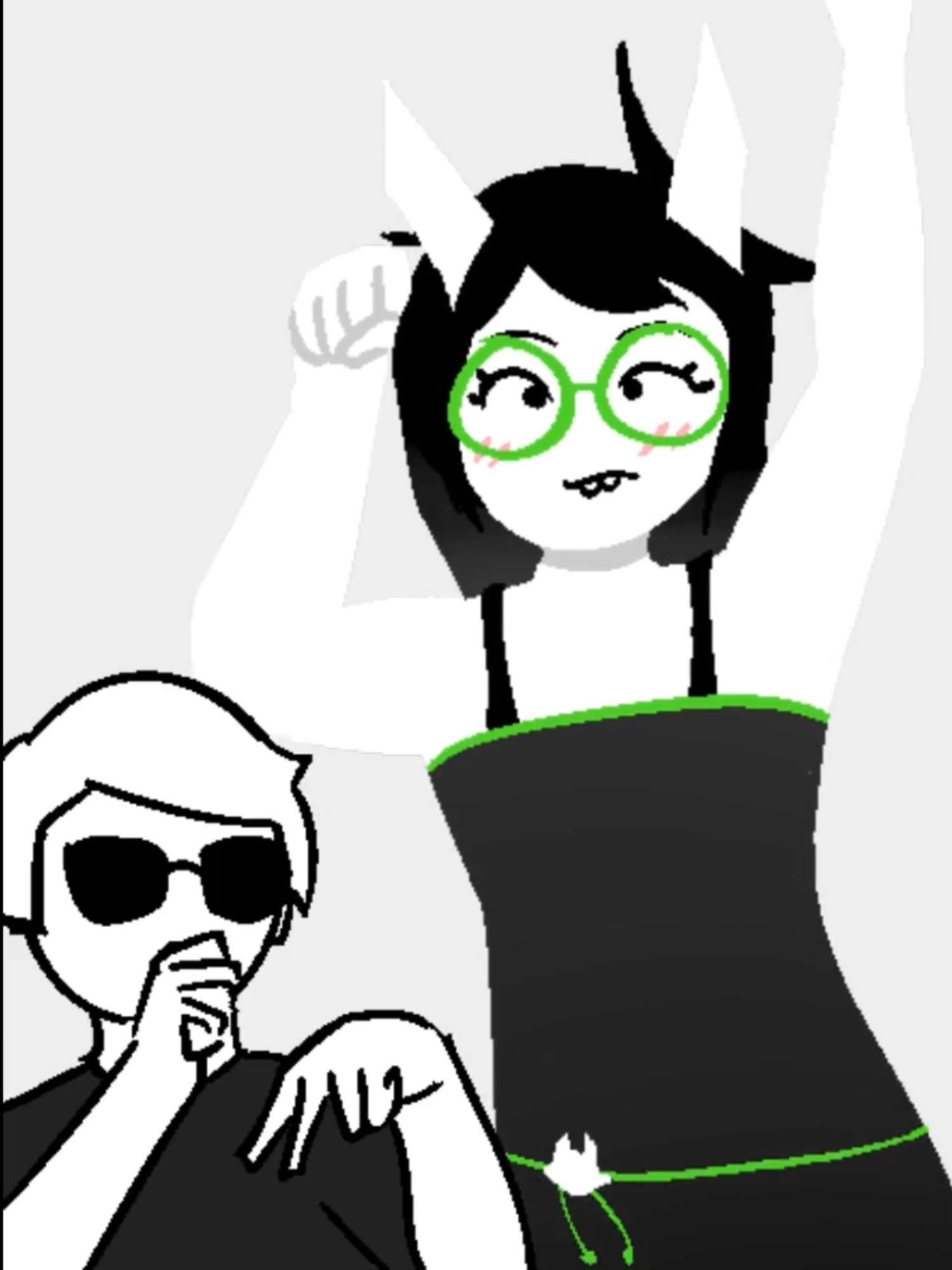 Dave rapping #davestrider #jadeharley #karkatvantas #homestuck #davejade