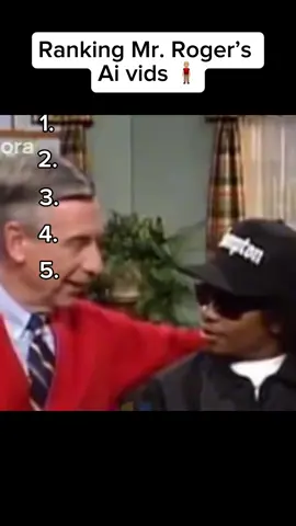 Ranking Mr. Roger’s Ai vids 🧍🏼‍♂️ #ai #mrrogers 