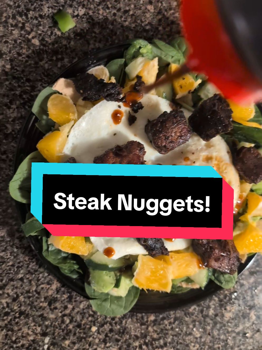 trying steak nuggets!