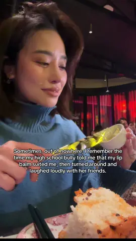 For context: I used to get bullied for having big thick lips and a longer face shape.  big lips and V-face chin wasn’t popular in the Philippines 25 years ago. To this day, I still get self-conscious about wearing loud colors on my lips. She is now married to an older Politician and living her best life. She gained a bit of weight but still very pretty. Karma did not get her.  #fyp 