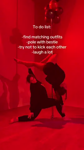 Tag your pole bestie!! #poledance #bestiegoals #stlouismo #Fitness #friendship 