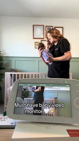 Baby monitor is @VAVA and honestly soooo good! 🫶🏼 we love it so much! And love that we can always keep a close eye on our little cutie 🥰 #babymonitor #babymusthaves #newbornbaby #momlife 