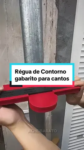 Essa é a Régua de Contorno gabarito para cantos, faz qualquer formato #ferramentas #regua #pedreiro #azulejista 