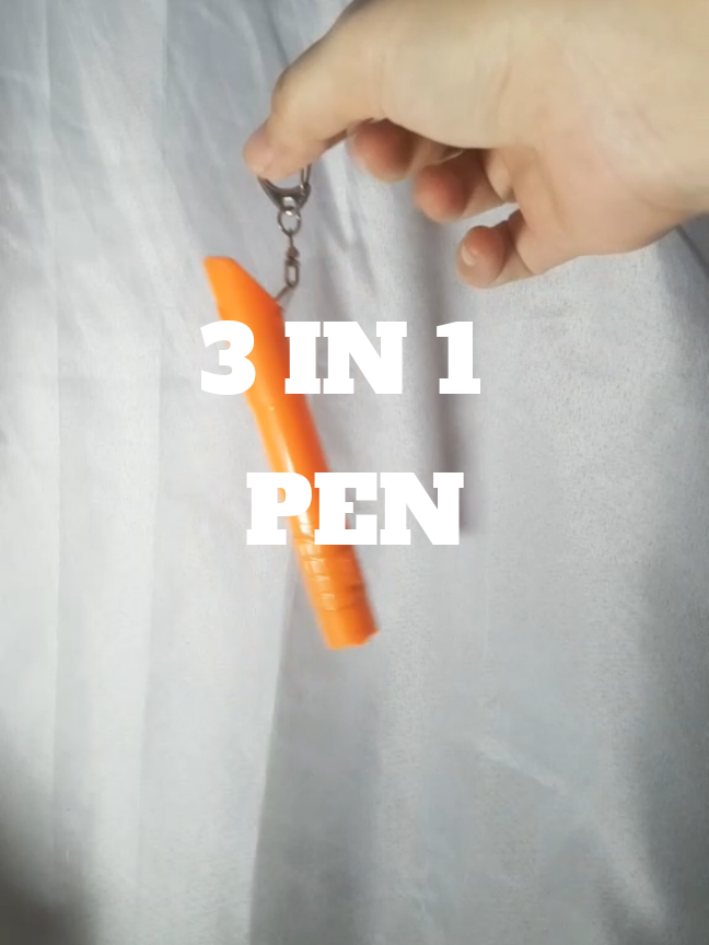 Must have talaga sa panahon ngayon. Emergency 3 in 1 pen flashlight and whistle! #flashlight #whistle #3in1styluspen #emergencykit #gobag 