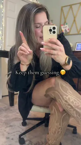 Keep them guessing 🤭