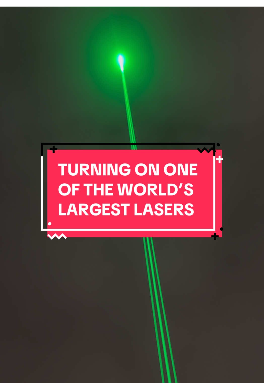 Turning on one of the WORLD’S LARGEST LASERS ⚠️🛸👽 It shoots 10 miles (60,000 feet) into the atmosphere and requires the FAA to divert air traffic around it. #ArchitectLaser #Laser #Marketing #Alien #Tech  