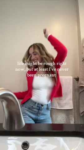 Looking at the bright side😅 no kids round here #fyp #foru #viraltiktok #notpregnant