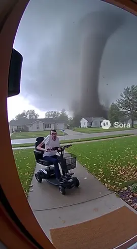 @Ricky Berwick gets sucked into a tornado #sora #tornado #ai #funny #fypageシ 