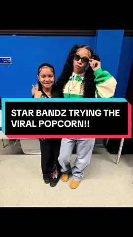 STAR BANDZ TRYING AND RATING MY STRAWBERRIES AND CREAM POPCORN!!!  @STAR BANDZ  #starbandz #fyp #chicago #kaicenat #popcorn 