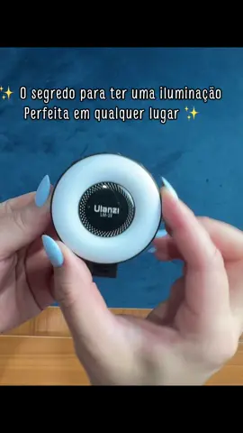 A iluminação perfeita que cabe na palma da mão ✨ Esse mini anel de luz da Ulanzi mudou a qualidade dos meus vídeos 😍 🛍️ Disponível na TikTok Shop — o segredo por trás de um bom conteúdo! #Ulanzi #TikTokShopBrasil #CriadoresDeConteudo #AchadinhosTikTok #GravarComEstilo 