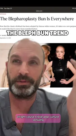 Everyone’s loving the celeb-inspired blepharoplasty bun — a sleek, pulled-back style that perfectly frames a fresh eyelid lift or blepharoplasty.  But there’s a price: pulling your hair this tight repeatedly can cause traction alopecia, leading to hair thinning and loss around the hairline.  Even if it looks amazing now, the constant tension stresses follicles and can cause permanent damage over time. So, while the bun can highlight beautiful new eyes, be gentle with your hair and switch up styles to protect those precious roots. Beauty is best when it’s sustainable! 💇‍♀️✨ #blepharoplasty #eyelidsurgery #blephbun #fyp #plasticsurgery  