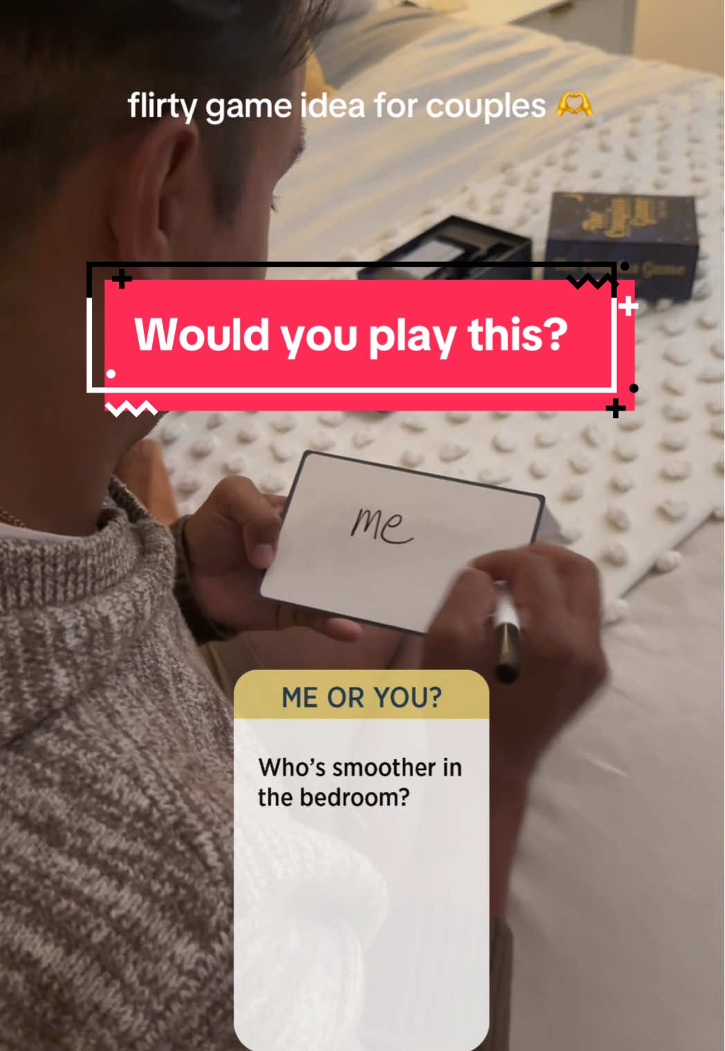 This date night game is sure to make you laugh and bring you and your partner closer😅🫶 #thecouplesgamelatenight  - #gamerecommendations #coupleschallenge #falldateideas #cardgame 