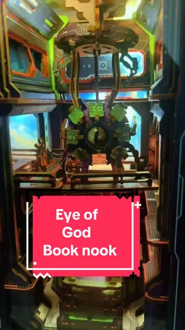 My husband chose this nook and first I didn’t want it but now i love it! The eyeball is pretty sick! #eyeball #allseeingeye #scifi #booknook #diycrafts 