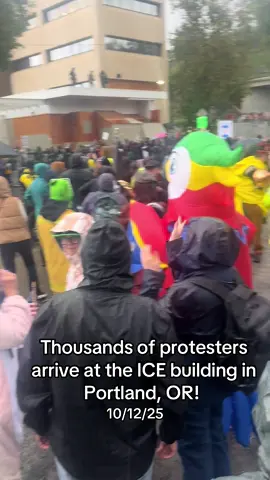 Happening NOW! Follow me I’m live streaming it now! #portland #oregon #ice #protest #costume 