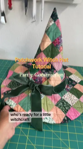 If y’all don’t show off your patchwork witch hats I’m going to be livid. #witchhat #patchwork #halloweendiy #sewingtutorial 