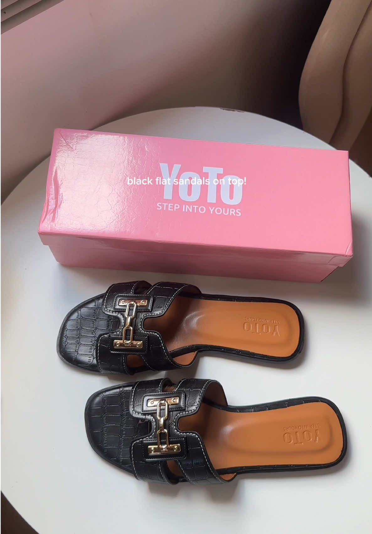 black sandals on top! #yotoshoes 