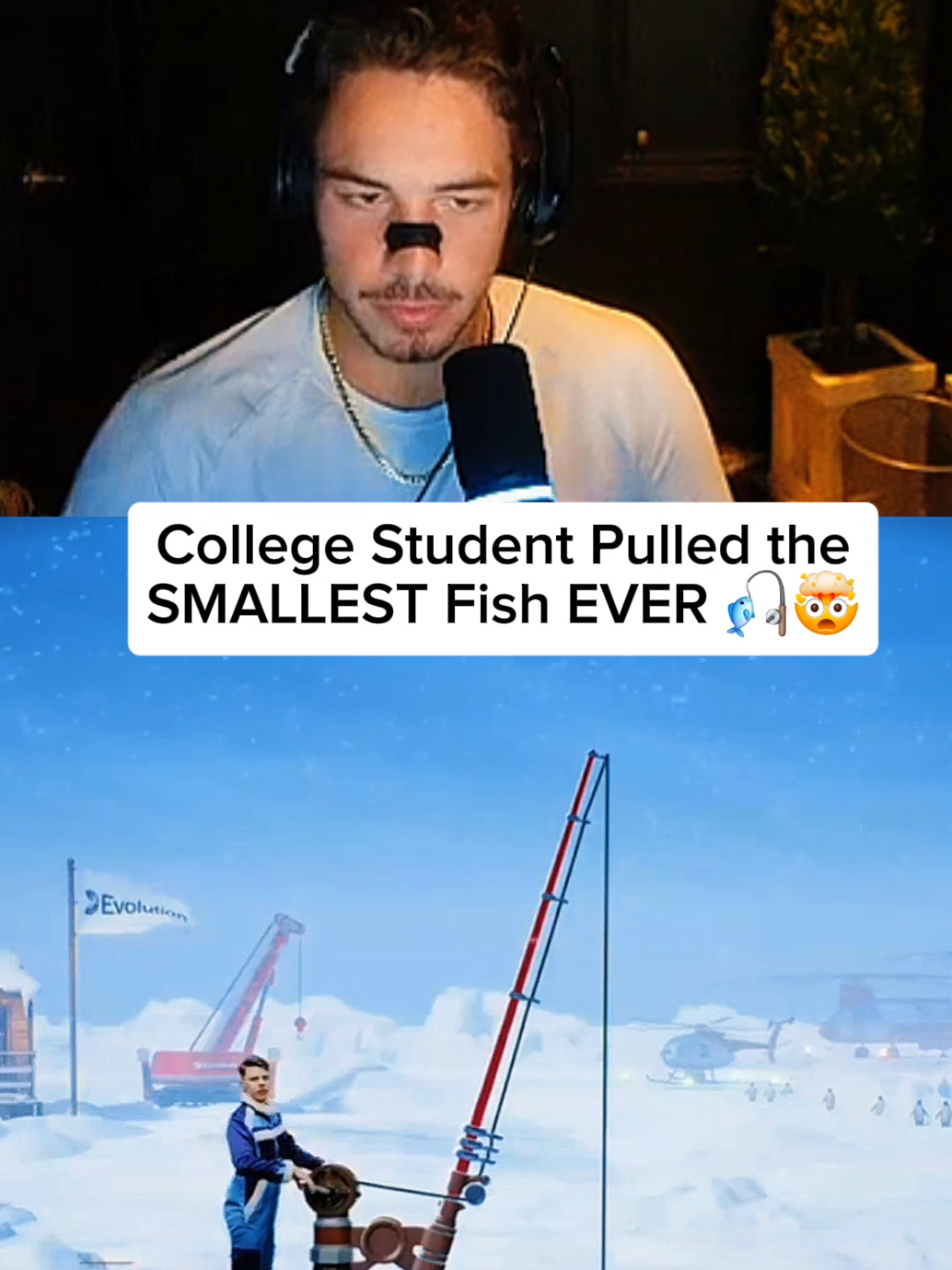 College Student Pulled the Smallest Fish Ever #kick #kickstreaming 