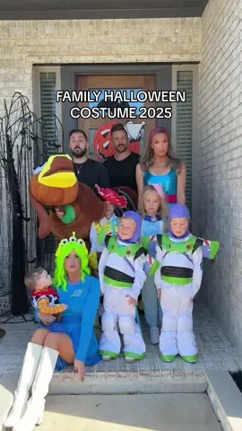 FAMILY HALLOWEEN COSTUME IDEA 🎃🚀Find costumes on my AMZN SF! Our toy story–obsessed kids made this year’s costume choice easy! 🤠✨Who’s your favorite?! Woody, Buzz, Bo Peep, Jessie, Alien, Slinky Dog, and Barbie! 💫 • Everything’s from Amazon and easy, affordable & perfect for families looking for fun Halloween costume ideas this year! 💛 • • #familyhalloweencostume #toystory #amazonfinds #familycostumeideas #halloween2025