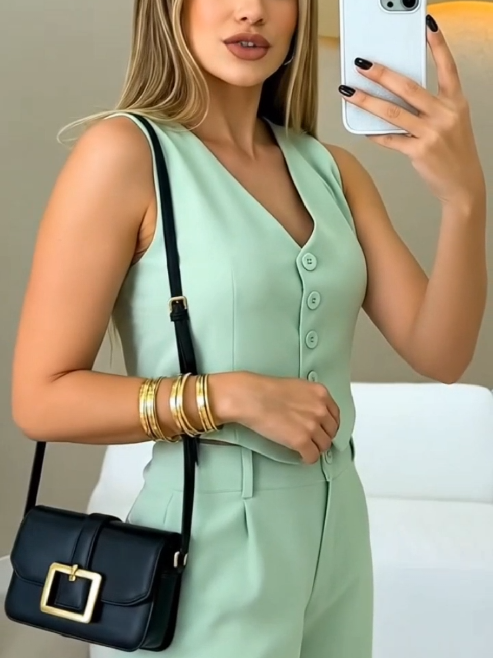 👗 Conjunto que é puro charme e versatilidade! Com corte moderno, tecido confortável e detalhes que valorizam, ele é ideal pra quem ama se vestir com elegância e praticidade — seja no dia a dia ou em ocasiões especiais. Já disponível no TikTok Shop! #conjuntofeminino #alfaiataria #pantalona 