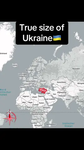 The true size of Ukraine🇺🇦#fyp #truesizeofcountry #daily #factsyoudidntknow #ukraine🇺🇦 