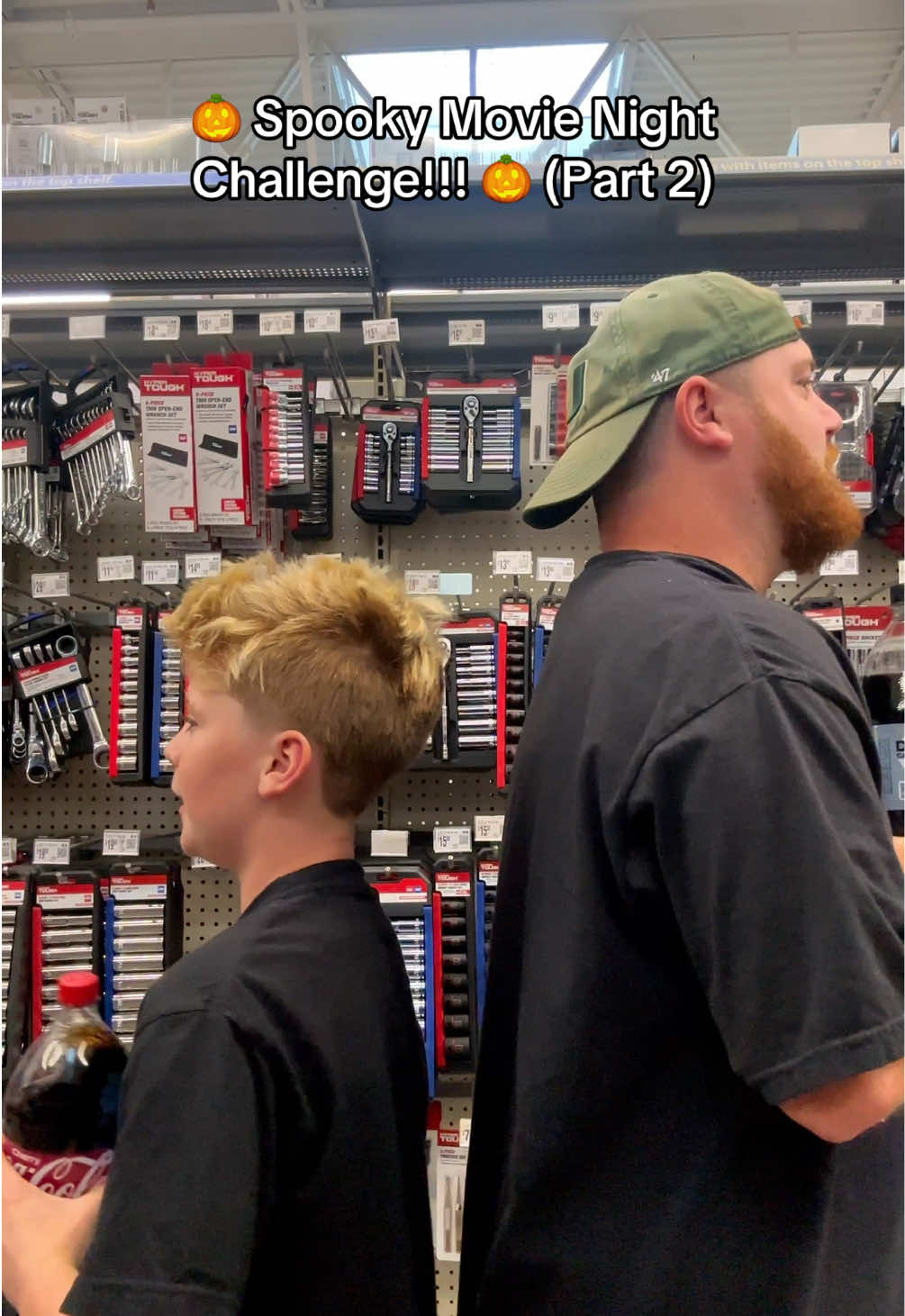 We had to run it back!!! ♥️🫶🏻 #fypシ #movienight #spooky #fatherandson 