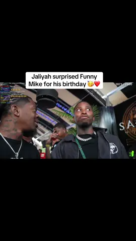 Jaliyah surprised Funny Mike with a birthday party 🥳🥹❤️ #fyp #funnymike #jaliyah  #trending #viral 