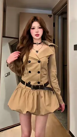 Đầm bí cổ vest tay dài #đầm_xinh #đầmdựtiệc #đầmthiếtkế #đầmxinh #thinhhanhtiktok 