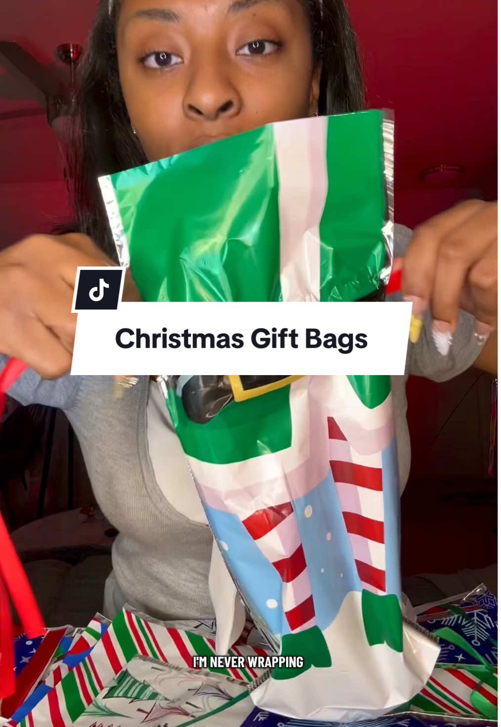 Wrapping gifts just got a lot easier, this 50 Piece Gift Bag Set On sale now #Christmas #christmashack #christmasgifts 